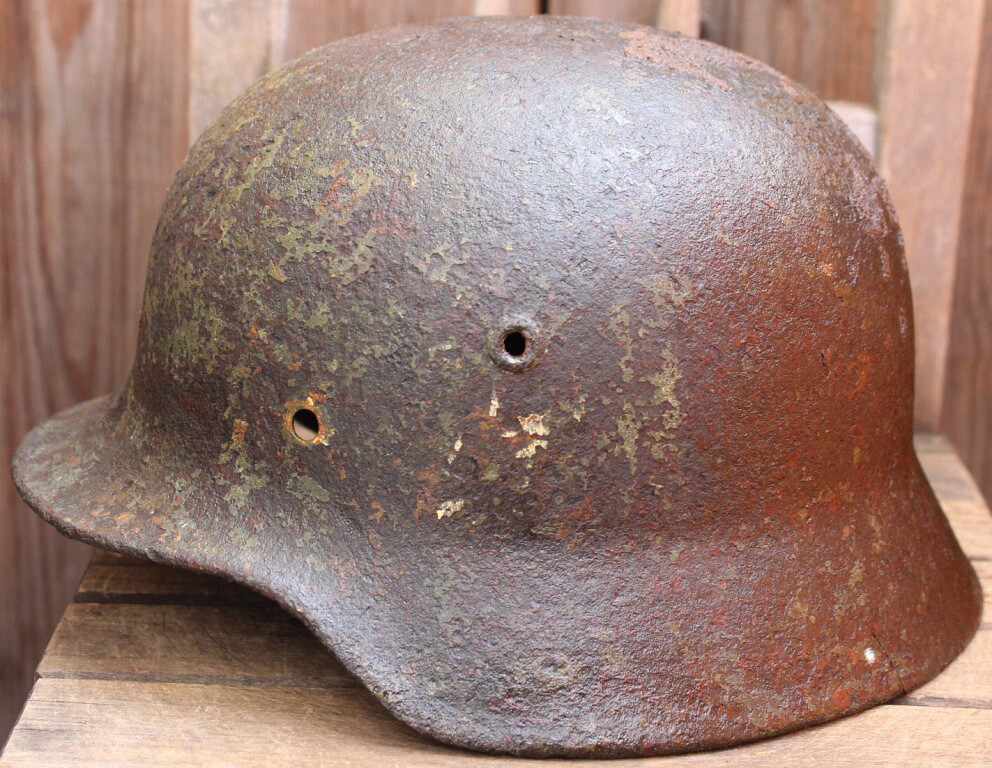 German helmet M40 / from Novgorod