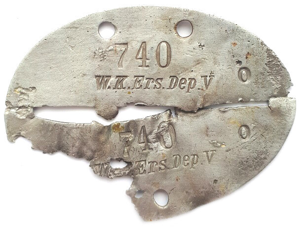 Dogtag W.K.ERS.DEP.V. / from Stalingrad