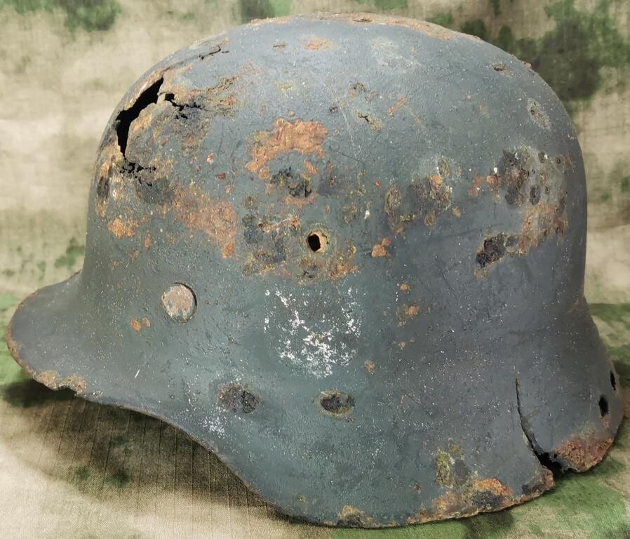 German helmet M35 / from Stalingrad