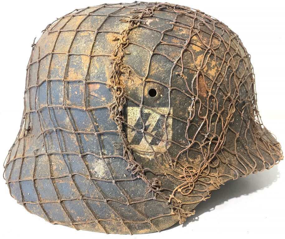 Restored German helmet M42, Waffen SS