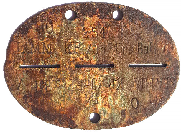 German Dogtag Kp./INF.Ers.Batl 78 / from Belarus