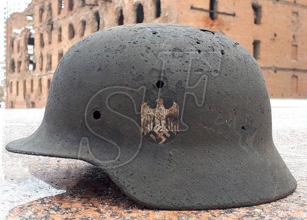 Helmet М35, Wehrmacht / from Stalingrad