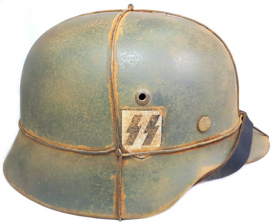 Waffen SS helmet M35 DD / Restoration