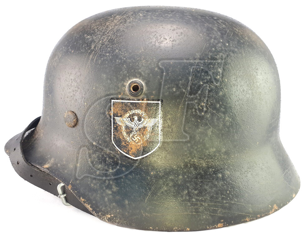Helmet M35, Ordnungspolizei / Restoration