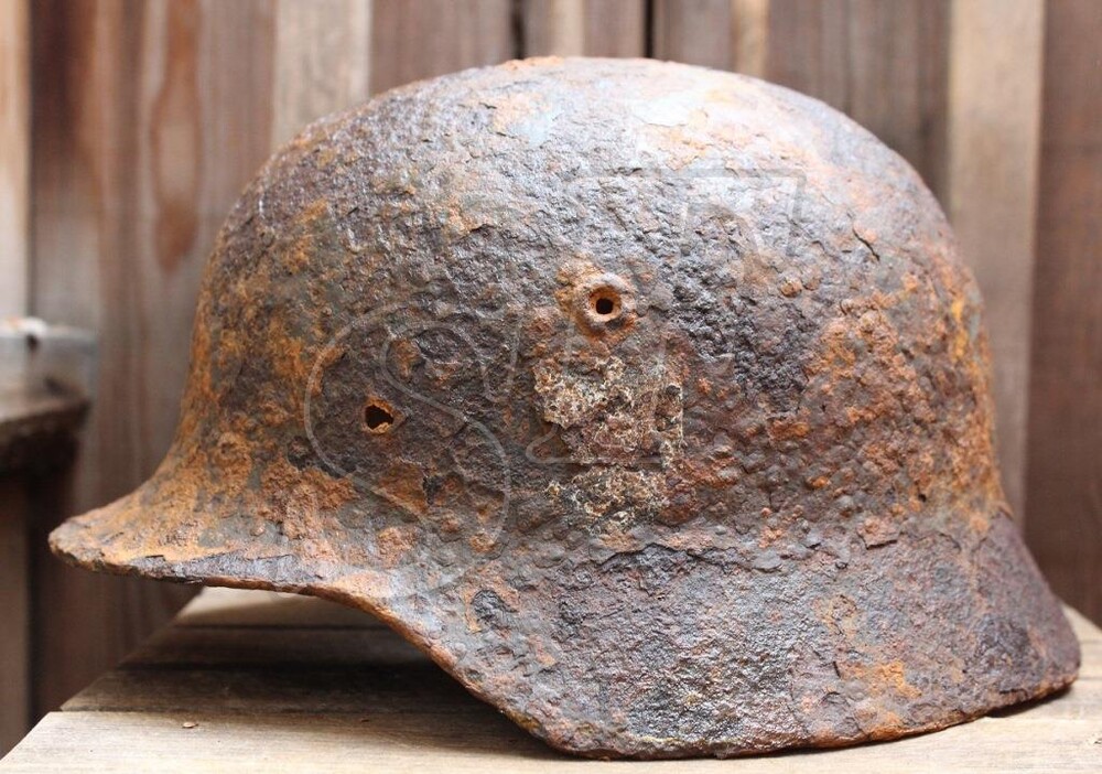 German helmet M40 from Stalingrad region