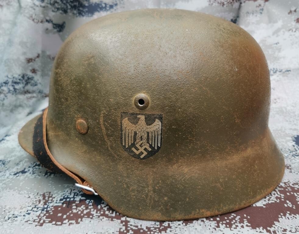 Restored German helmet M35 DD, Wehrmacht