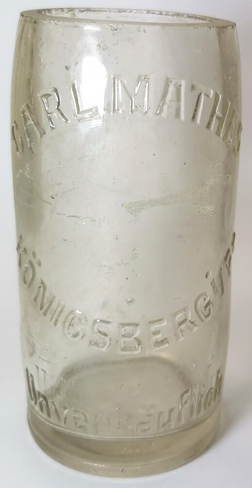 A mug from a bottle / from Konigsberg