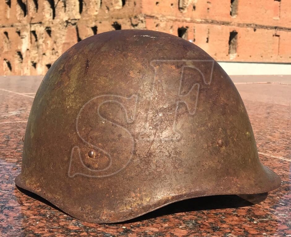 Soviet helmet SSh-40 from Stalingrad