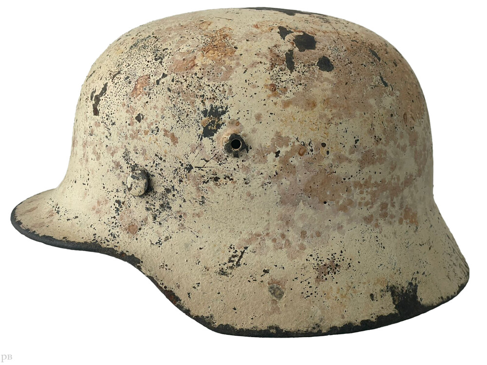 Winter camo helmet M40 / from Leningrad