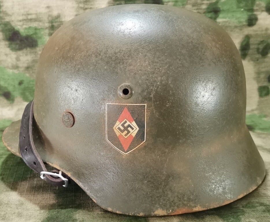 Restored German helmet M35 DD, Hitlerjugend