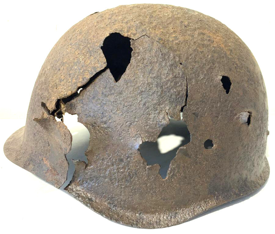 Soviet helmet SSh-40 / from Stalingrad