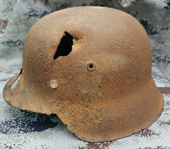 German helmet M42 / from Konigsberg