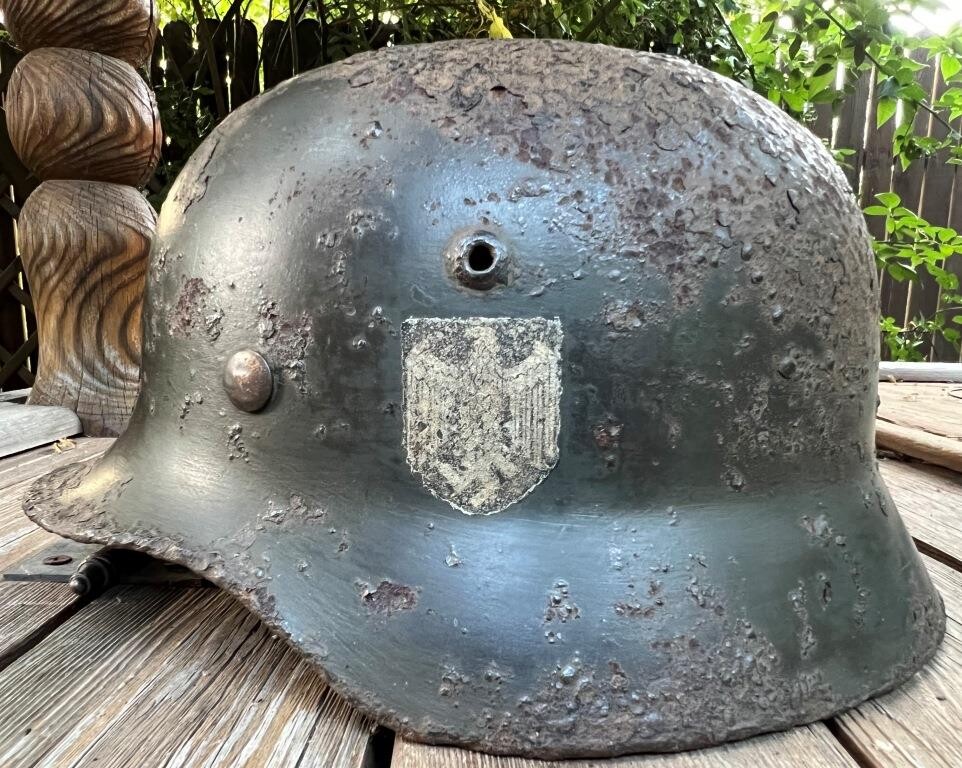 Wehrmacht helmet M35 DD / from Stalingrad