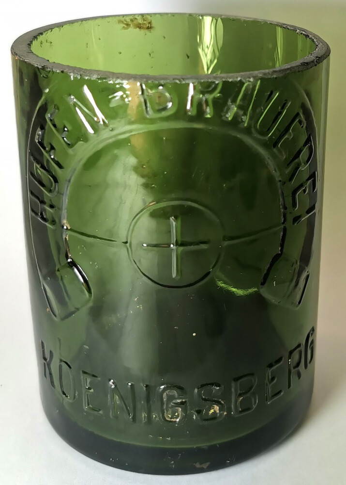 A mug from a bottle / from Konigsberg