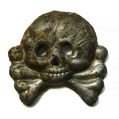 Panzer collar tab skull / from Stalingrad