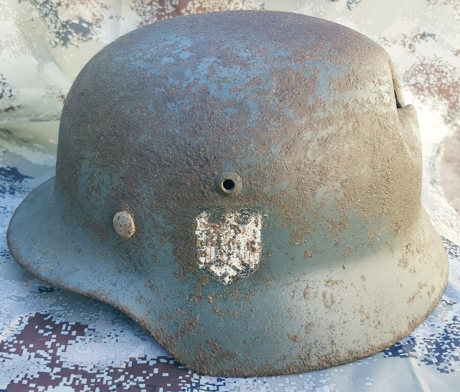 Wehrmacht helmet M35 DD / from Kursk