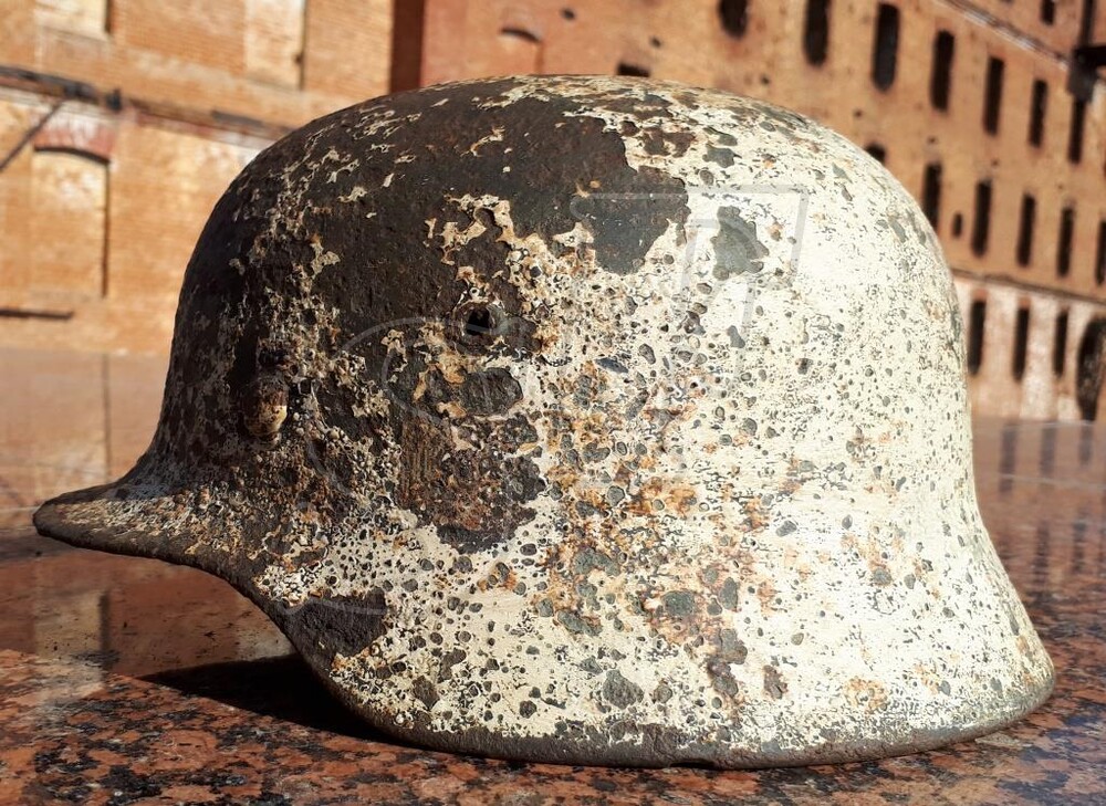German helmet M40 from Pskov