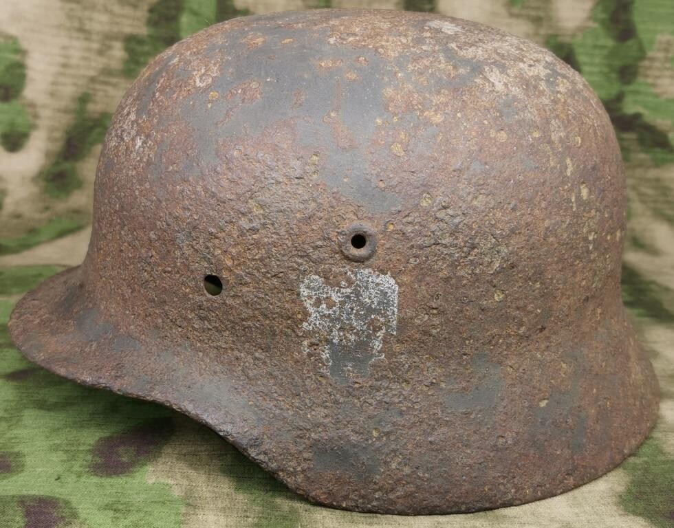German helmet M40 / from Stalingrad