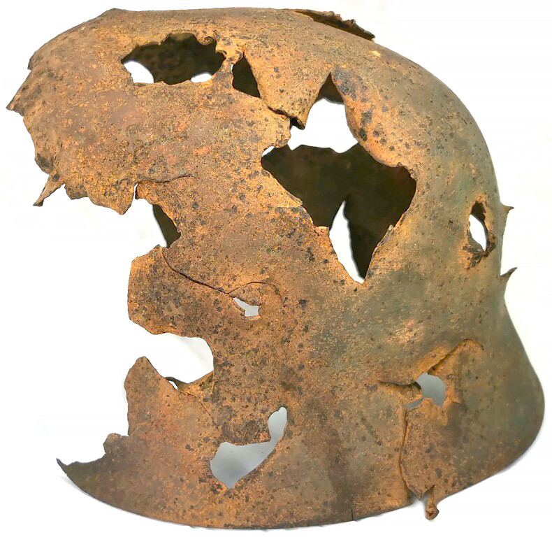 German helmet M35 / from Stalingrad