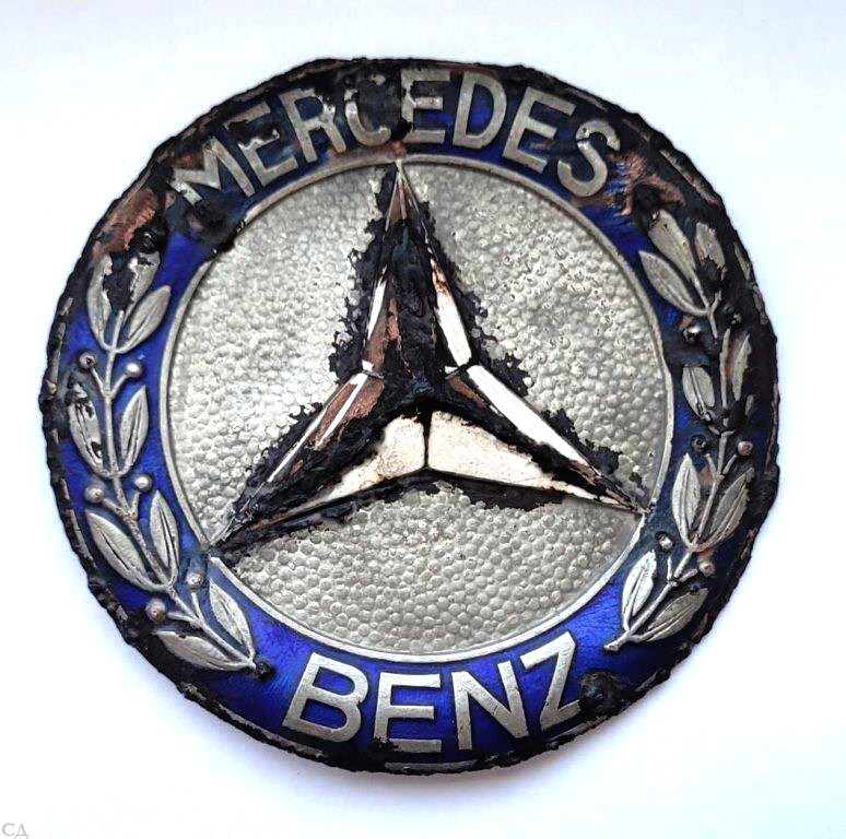 Mercedes Benz nameplate / from Stalingrad
