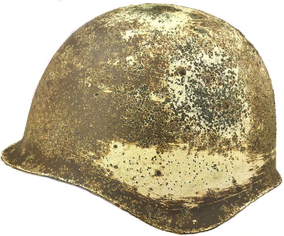 Soviet helmet SSh40 / from Stalingrad
