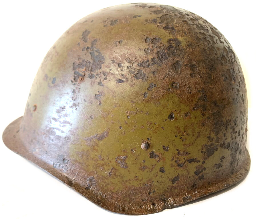 Soviet helmet SSh40 / from Stalingrad