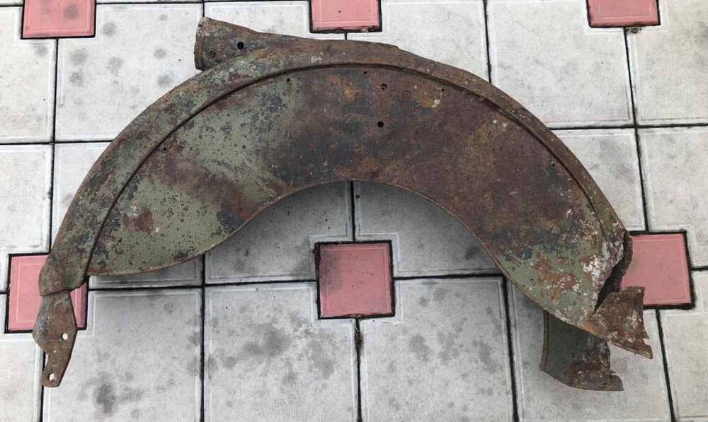 German motorcycle fender / from Stalingrad