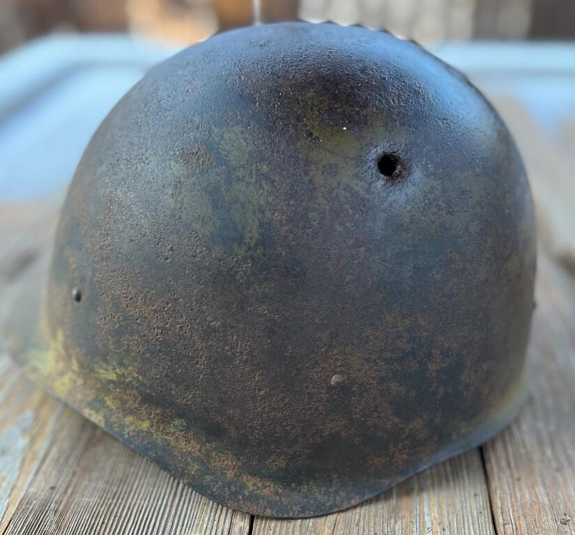 Soviet helmet SSh40 / from Stalingrad