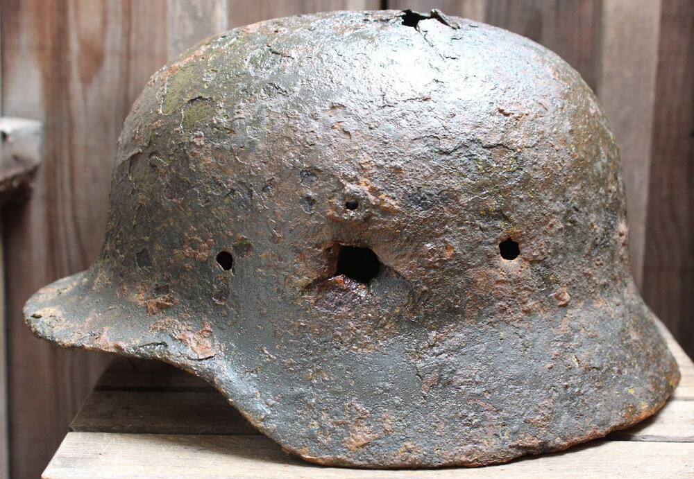 German helmet M40 / from Rzhev