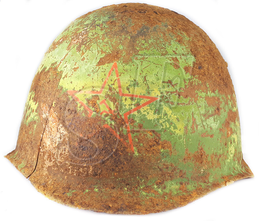 Soviet helmet SSh39 / from Stalingrad