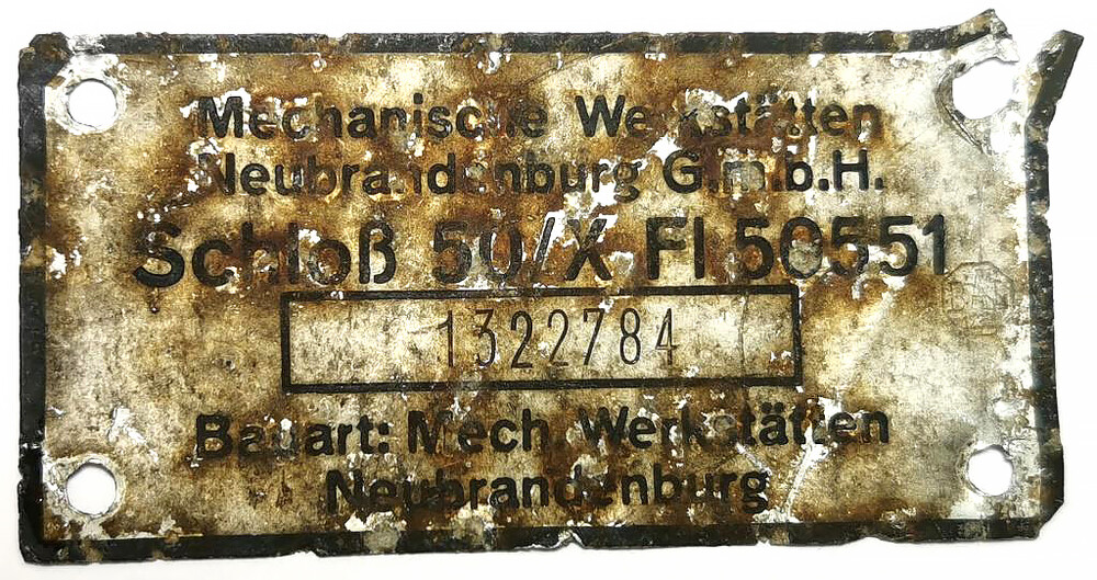 Nameplate Junkers Ju-88