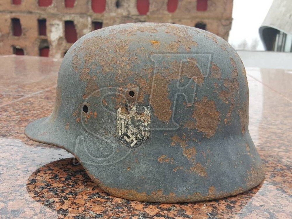 Steel helmet M40 from village Zapadnovka