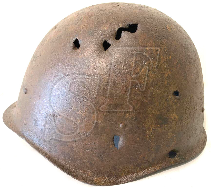 Soviet helmet SSh40 / from Stalingrad