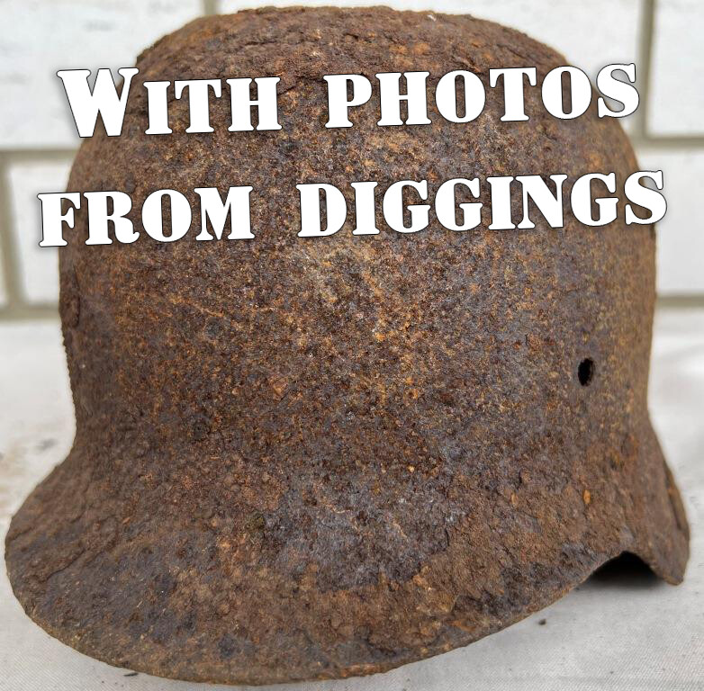 German helmet M35 / from Stalingrad
