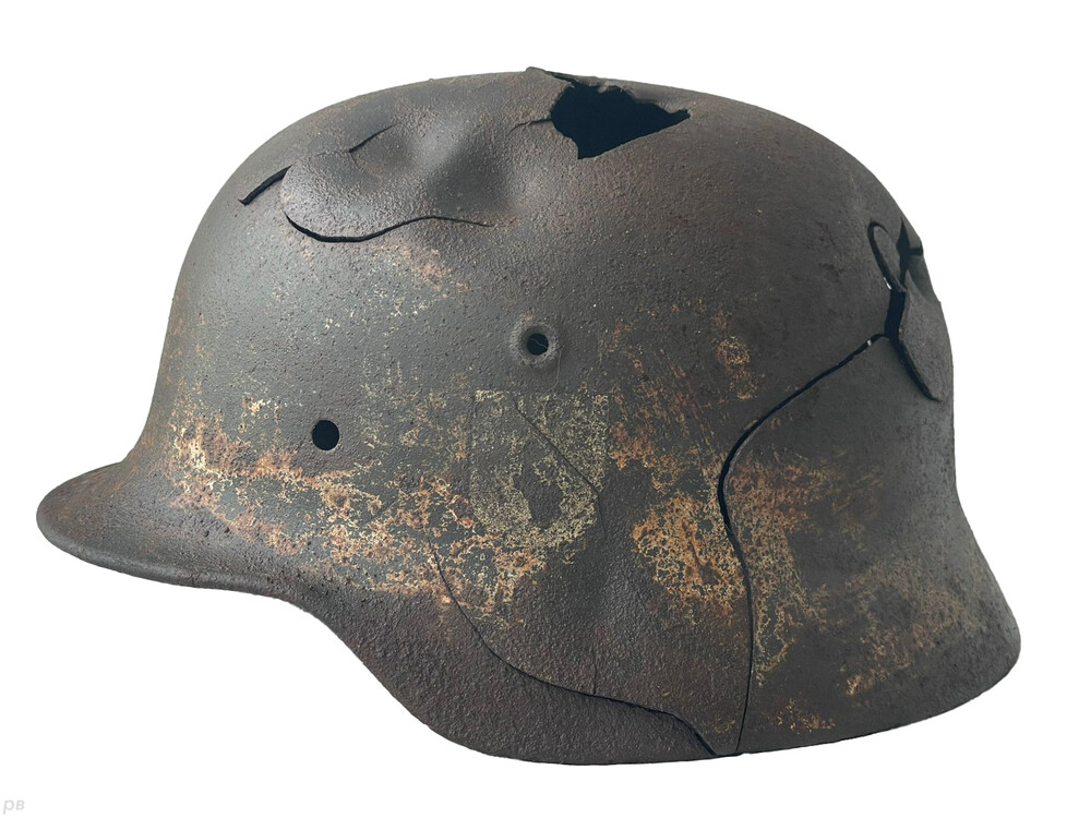 German helmet M40 / from Pskov