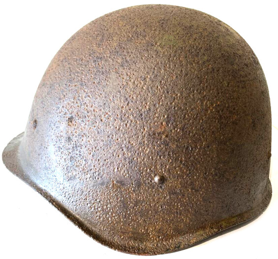 Soviet helmet SSh-40 / from Stalingrad