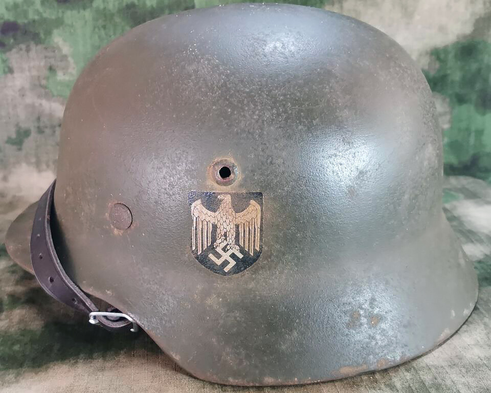 Restored German helmet M35 DD, Wehrmacht