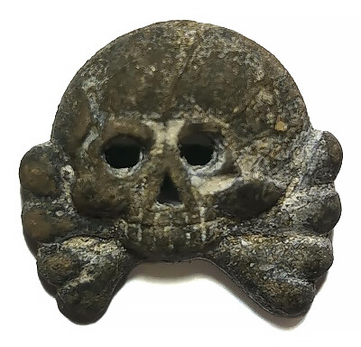 Panzer collar tab skull / from Stalingrad