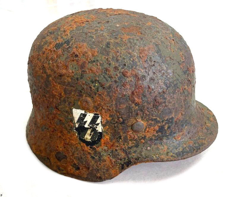 Waffen SS helmet M35 DD / from Ukraine