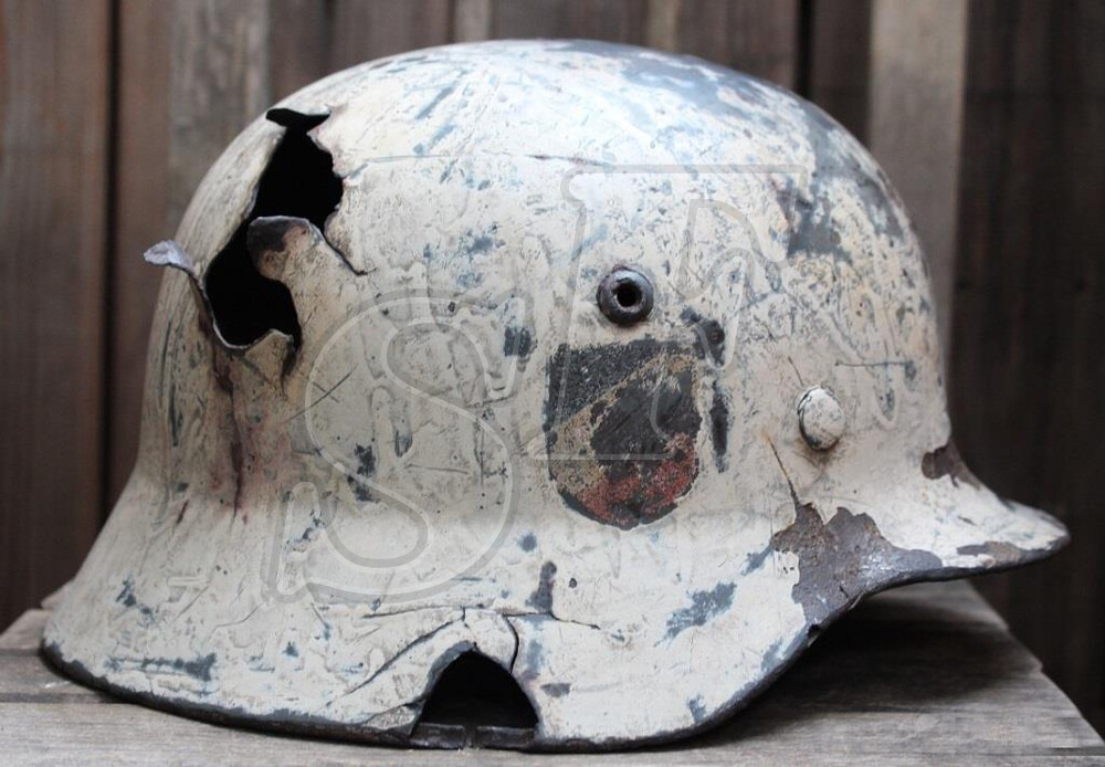 German helmet М35 from Leningrad region