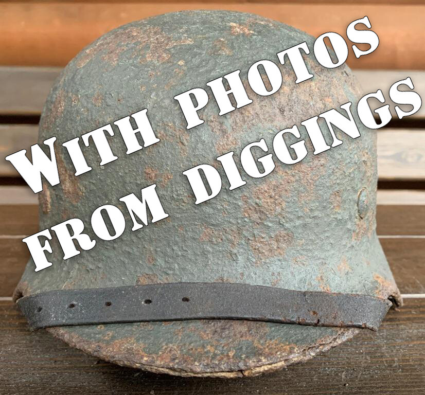 German helmet M40 / from Stalingrad
