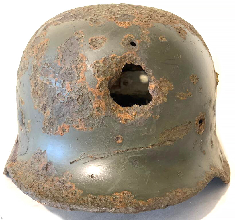 German helmet M35 / from Stalingrad