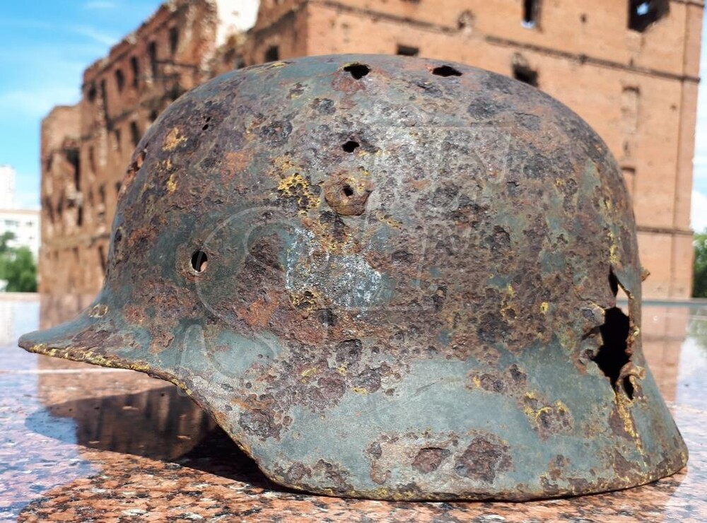 German helmet М35 from Stalingrad