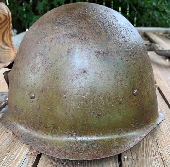 Soviet helmet SSh39 / from Stalingrad