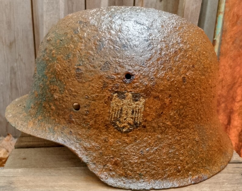 Wehrmacht helmet M42 / from Pskov