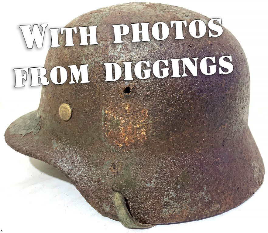 Wehrmacht helmet M35 DD / from Stalingrad