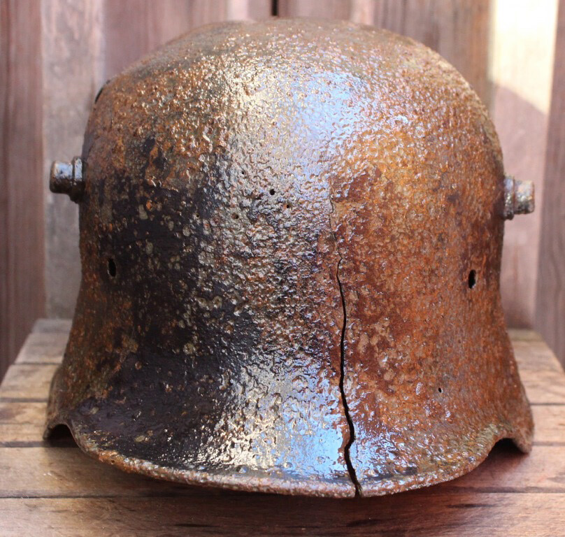 German helmet M17 / from Kaluga