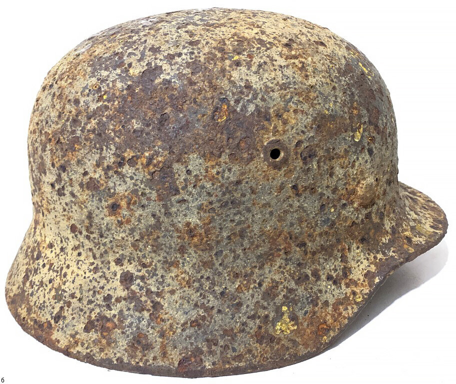 Winter Camo German helmet M40 / from Stalingrad