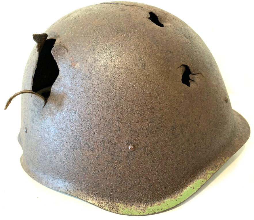 Soviet helmet SSh40 / from Novgorod