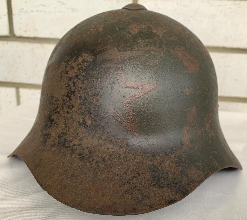 Soviet helmet SSh36 / from Stalingrad